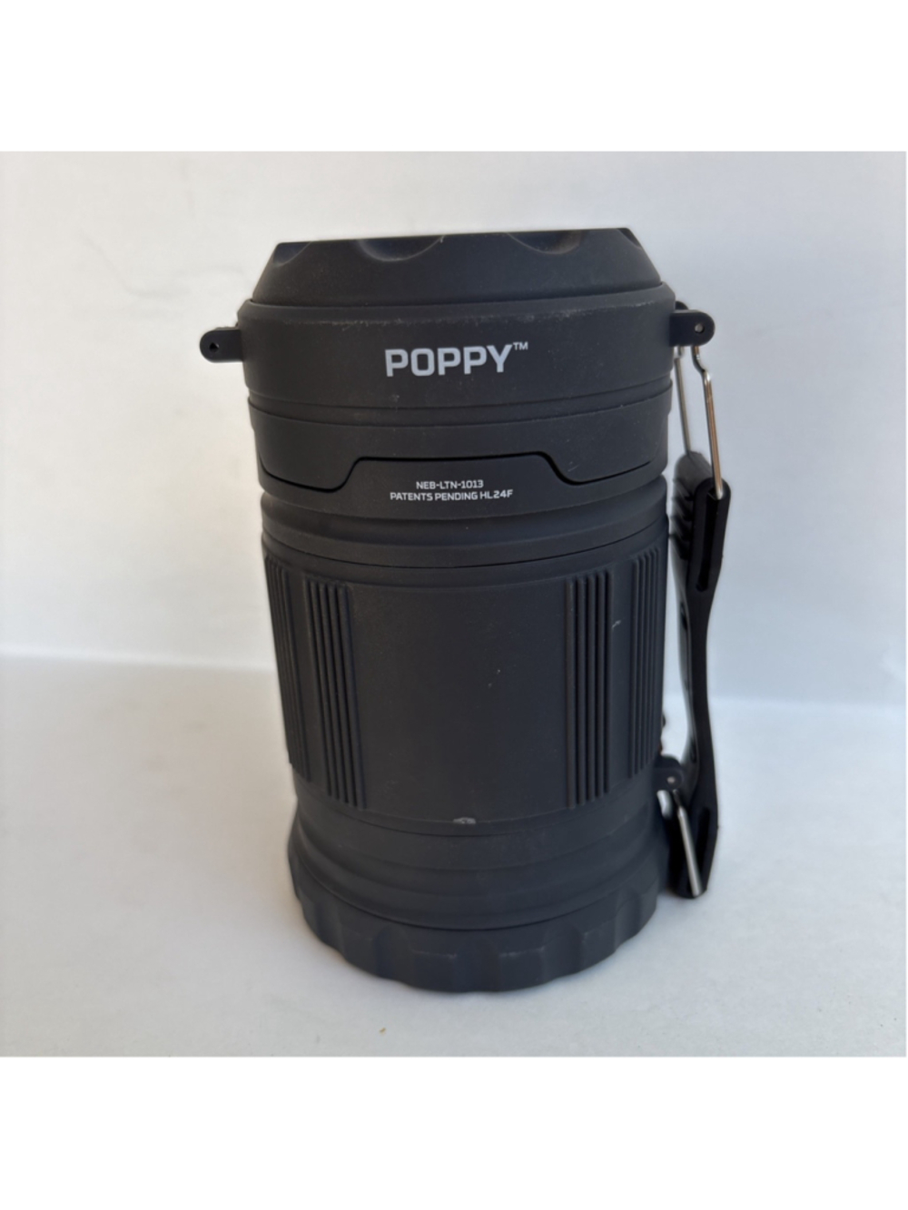 NEBO Poppy Lumen Gray Lantern & Lumen Spotlight, Battery Operated NEB-LTN-1013